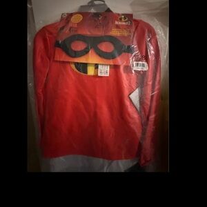 Disney Incredibles Black Mask and Red Costume Set